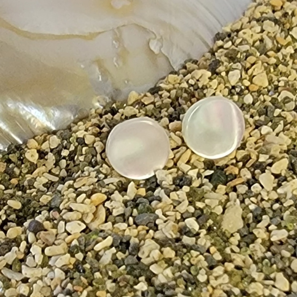 SS 925 White Mother of Pearl Earrings